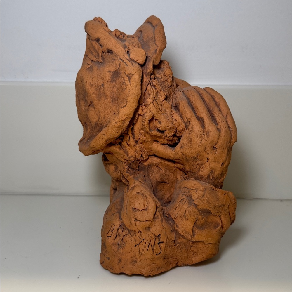 Vintage Expressive Rustic Terracotta Sculpture ‘The Sea Officer’ by Bill Hoskins - Picture 2 of 7
